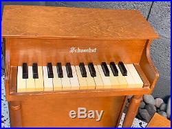 Vintage Schoenhut Childs Piano Upright 25 Keys Made In USA With Bench