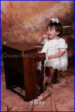 Vintage Schoenhut Wooden Upright Childs Piano Stool Photography Movie Prop Kids