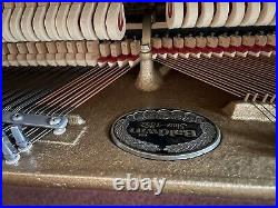 Vintage Standup Baldwin Piano, Walnut Colored Circa 1988