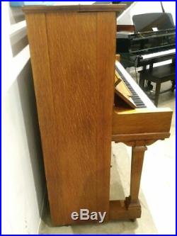 Vintage Steinway & Sons K-52 Upright Piano 52 Satin Oak
