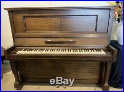 Vintage Steinway & Sons K-52 Upright Piano with Roll Player System