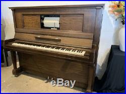 Vintage Steinway & Sons K-52 Upright Piano with Roll Player System