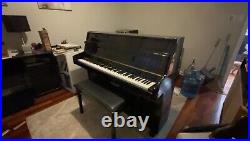 WEBER W-40 CONSOLE PIANO (polished Ebony) With Bench! Original Price $2,300! 