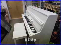 Weber Piano white with bench