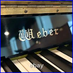 Weber W109 43 Polished Ebony Continental Console Piano c1988 #T0011396