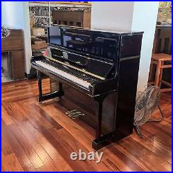 Weber W121 48 Polished Ebony Upright Piano c2002 #T00073504