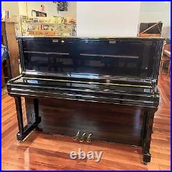 Weber W121 48 Polished Ebony Upright Piano c2002 #T00073504