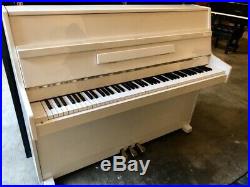 Weber W-41 Console Upright Piano 43 Polished Ivory