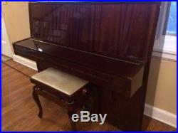 Weinbach (by Petrof) 45 Console Upright Piano Mahogany