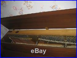 Whitney Kimball Console Upright Piano with matching Bench Serial No 04764 1983