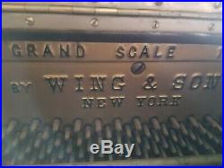 Wing & Son Grand Scale 1915 5 pedal upright Piano