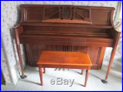 Wm. Knabe Upright Piano, Model WKV-118R Walnut