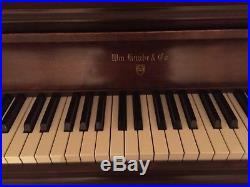 Wm. Knabe and Co. Knabe upright piano, excellent condition, walnut