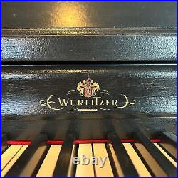 Wurlitzer 45 Painted Black Console Piano c1962 #746965