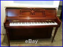 Wurlitzer Console Upright Piano 42 1/2 Satin Mahogany