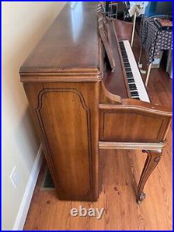 Wurlitzer Provincial Console Piano with Bench