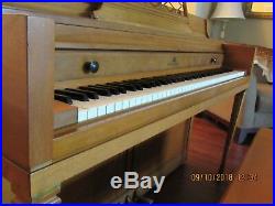 Wurlitzer Spinet Piano withStool, Recently Tuned and rich sound, Very Good Shape