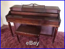 Wurlitzer Upright Console Piano with Bench - Local Pickup Only