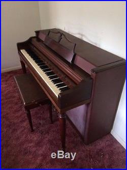 Wurlitzer Upright Console Piano with Bench - Local Pickup Only