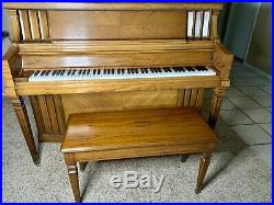 Wurlitzer Upright Piano with matching bench