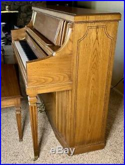 Wurlitzer Upright Piano with matching bench