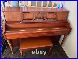 YAMAHA M-500S Upright Piano Cherry Console and Bench