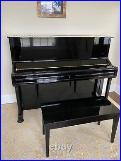 YAMAHA U1 Upright High Gloss Ebony Piano 48 Great Condition Local Pickup
