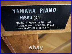 Yamaha 44 Upright Piano M500 QADC Dark Cherry