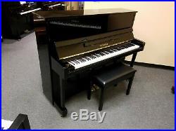 Yamaha B3 Polished Ebony 48 Upright Piano The Indonesian U1 Mfg 2010's