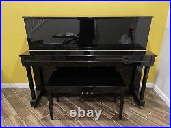 Yamaha Cable-Nelson Upright Piano Polished Ebony, great condition, barely used