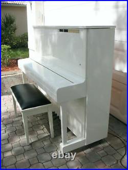 Yamaha Disklavier Mx100a Upright Piano Auto Player 48 U1 White Mx100-a Great