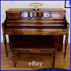 Yamaha M216 Cherry Upright Piano with bench Good Condition Single Owner