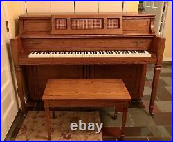 Yamaha M402 Oak Piano With Bench