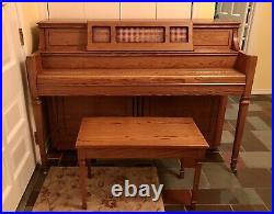 Yamaha M402 Oak Piano With Bench