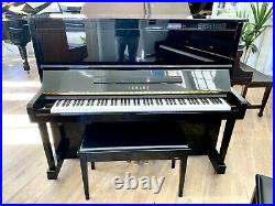Yamaha MX100A Upright Piano with Player System 50 Polished Ebony