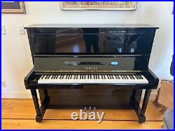 Yamaha MX100 Tall Upright Piano with Player System 50 Polished Ebony