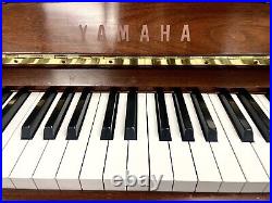 Yamaha MX100 Tall Upright Piano with Player System 50 Satin Walnut