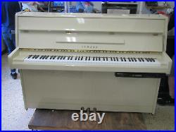 Yamaha MX80 PIVWH Disklavier Player Piano White Upright Piano