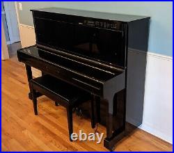 Yamaha MX-100 II Disklavier Upright U1 Piano in Polished Ebony Mfg 1994 in Japan