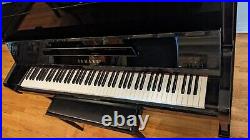 Yamaha MX-100 II Disklavier Upright U1 Piano in Polished Ebony Mfg 1994 in Japan
