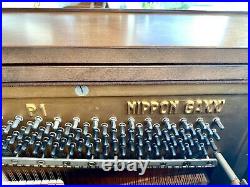 Yamaha P1 Console Upright Piano 43 Satin Walnut