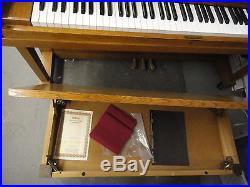 Yamaha P22 OAK Upright Piano & bench, vg. Cond
