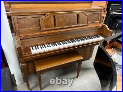 Yamaha P600 Studio Upright Piano 44 Satin Walnut