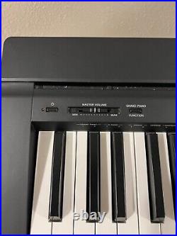 Yamaha P-45 88-Key Weighted-Action Digital Black Piano With Black Stand
