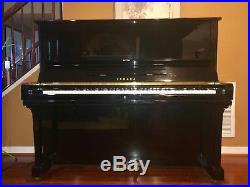 Yamaha Piano U3 Polished Ebony Professional Piano WithBench