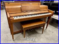 Yamaha Spinet Upright Piano 36 1/2 Satin Walnut