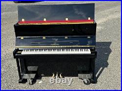 Yamaha T118 PE 45 Upright Piano in Polished Ebony