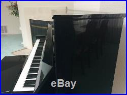 Yamaha T118 Pe Upright Piano 48 (very Good Condition) Polished Ebony + Bench