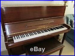Yamaha U1E Upright Piano, 48, Walnut gloss finish. Excellent condition