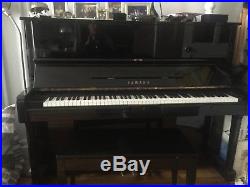 Yamaha U1 48 professional Upright Piano, ebony polish, pristine condition